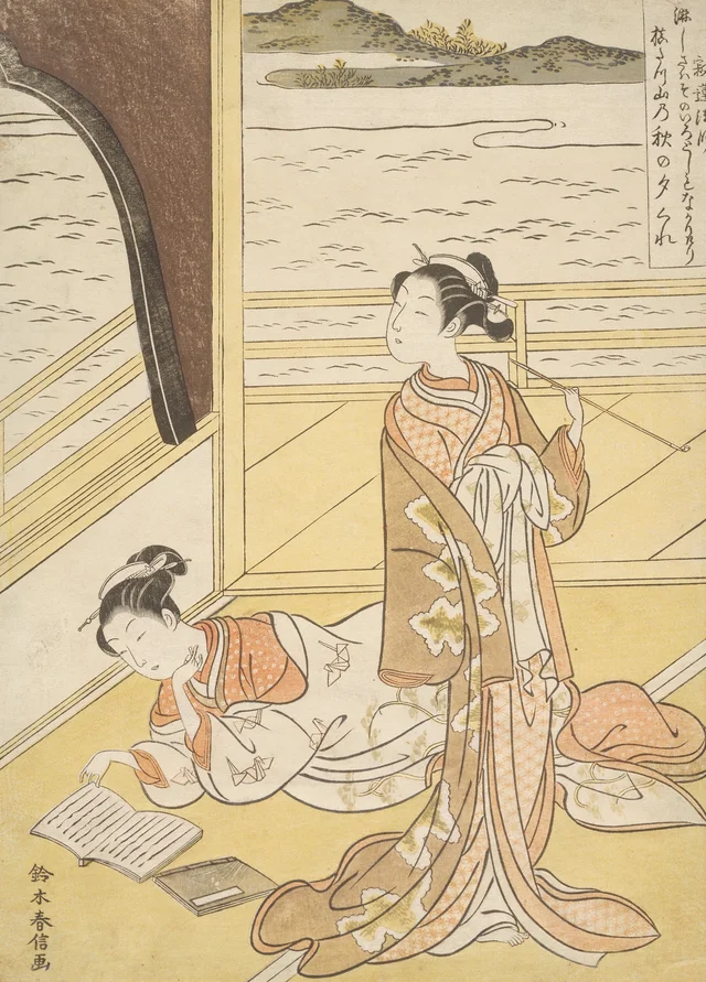 O monge Jakuren, Suzuki Harunobu