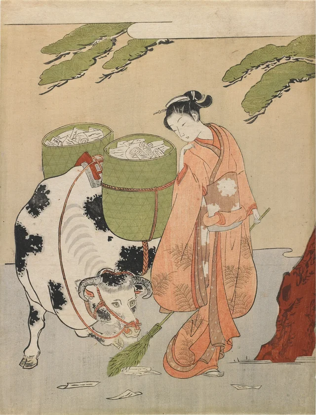 Visual Parody of an Oxherder, Suzuki Harunobu