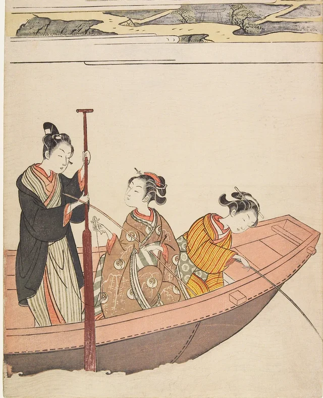 釣りの遊び, 鈴木春信