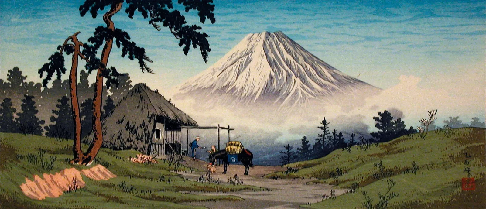 Le col d'Otome, Hakone, Takahashi Shōtei