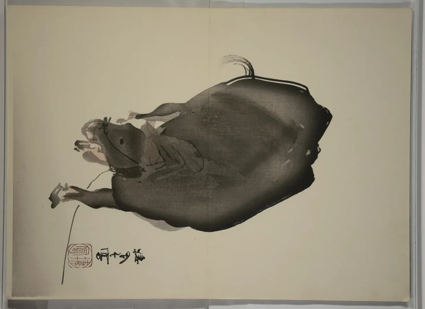 Le Bœuf, de l'album Seihō jūnishi jō, Takeuchi Seihō