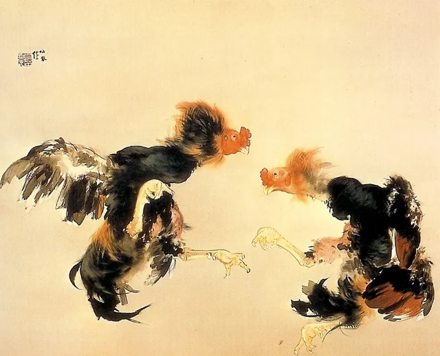 Pelea de gallos, Takeuchi Seihō