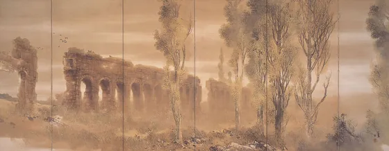 Historic Spot of Rome (right) — Takeuchi Seihō