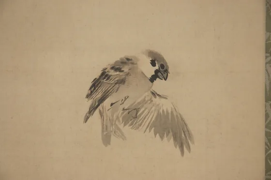 Sparrow Hovering — Takeuchi Seihō