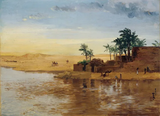Suez Landscape — Takeuchi Seihō