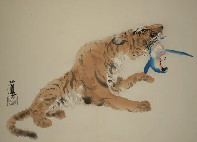 Le Tigre, de l'album Seihō jūnishi jō, Takeuchi Seihō