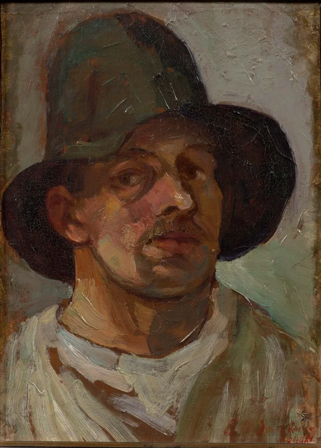 Self-Portrait with Hat