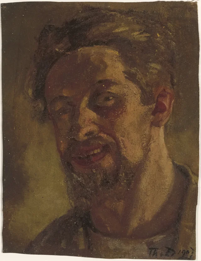 Homme qui rit (autoportrait ?)