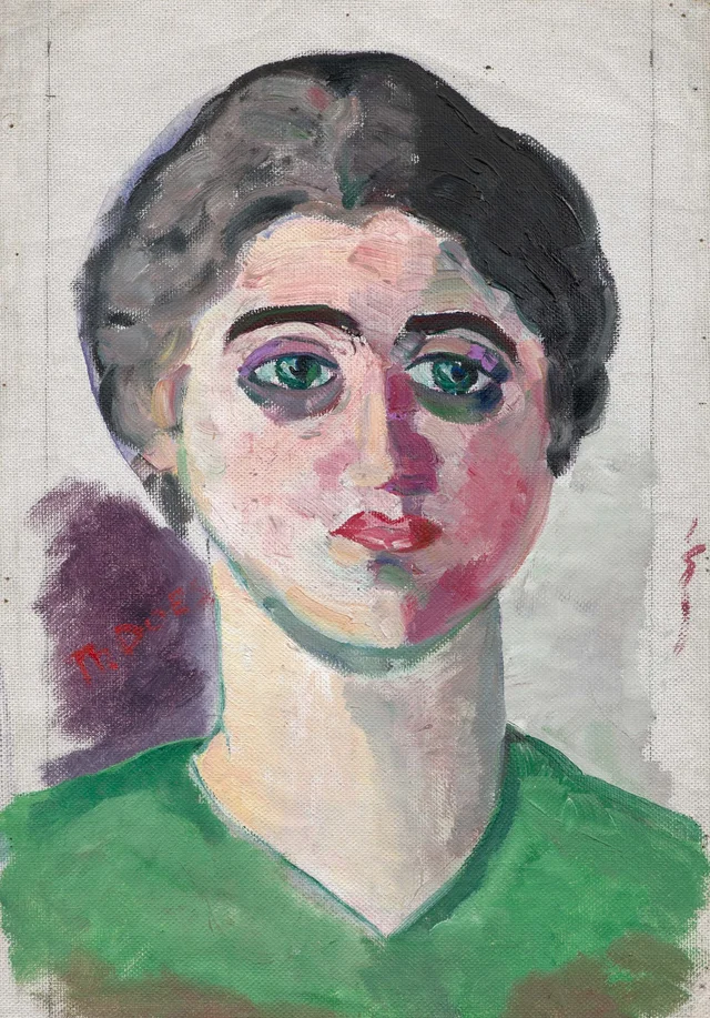 Retrato de Lena Milius, Theo van Doesburg