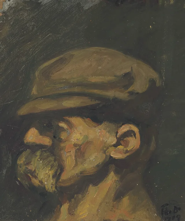Retrato de Nietzsche con gorra, Theo van Doesburg