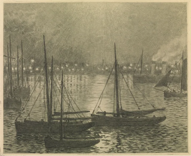 Boulogne-sur-Mer à noite