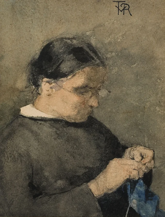La abuela del artista, Théo van Rysselberghe