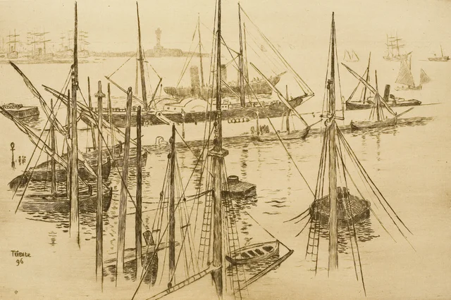 Trieste, el puerto, Théo van Rysselberghe