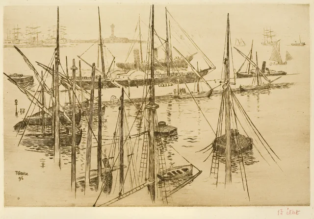 Trieste, o porto, Théo van Rysselberghe