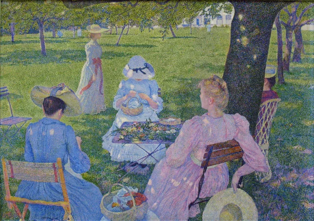 Em julho, antes do meio-dia ou O Pomar, Théo van Rysselberghe