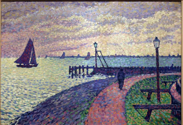 Entrada do porto de Volendam