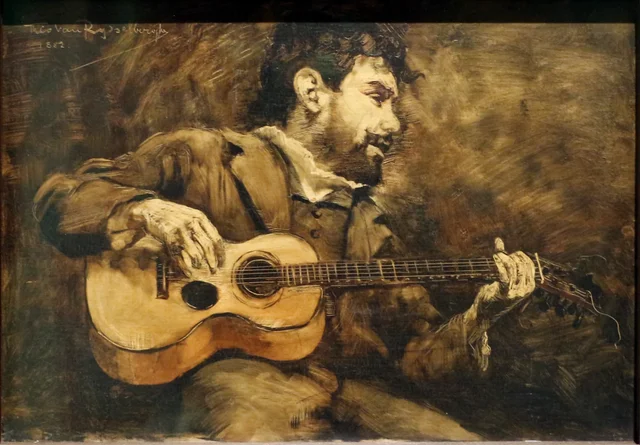 Violonista - Retrato do pintor espanhol Darío de Regoyos