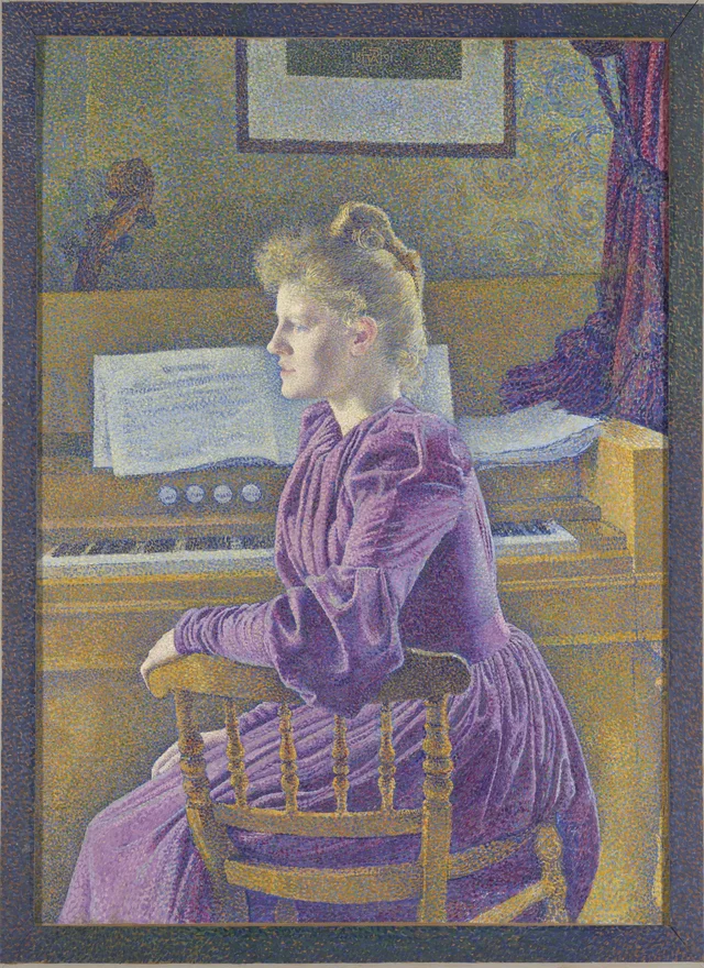 Maria Sèthe ao harmônio, Théo van Rysselberghe