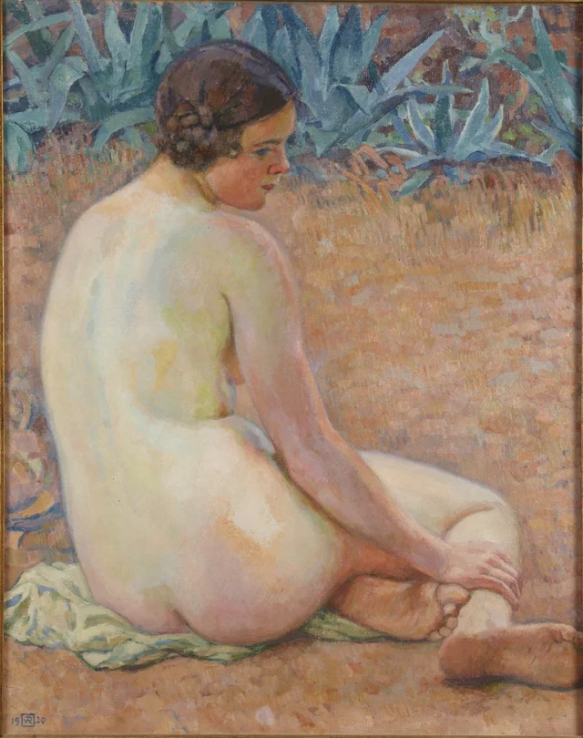 Nu com agaves, Théo van Rysselberghe
