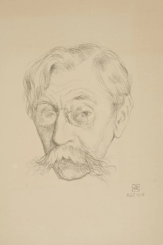 Retrato do escritor Émile Verhaeren, Théo van Rysselberghe