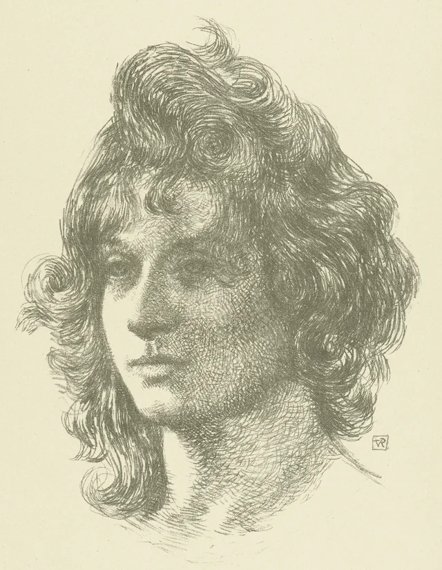 Retrato de joven, Théo van Rysselberghe