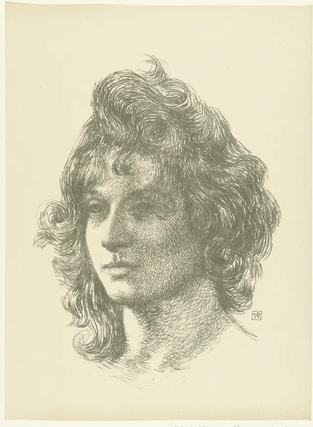 Retrato de moça, Théo van Rysselberghe