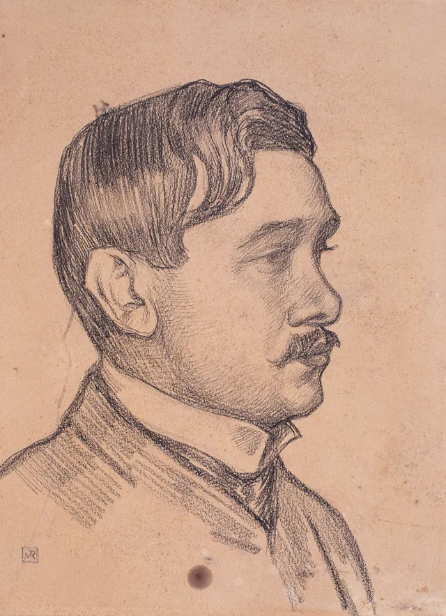 Retrato de Maurice Maeterlinck, Théo van Rysselberghe