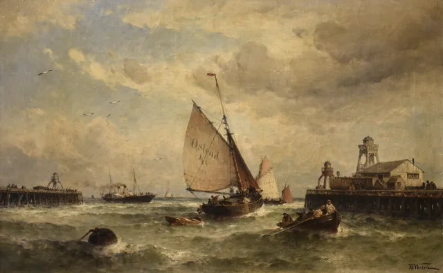 Le chenal du port d'Ostende