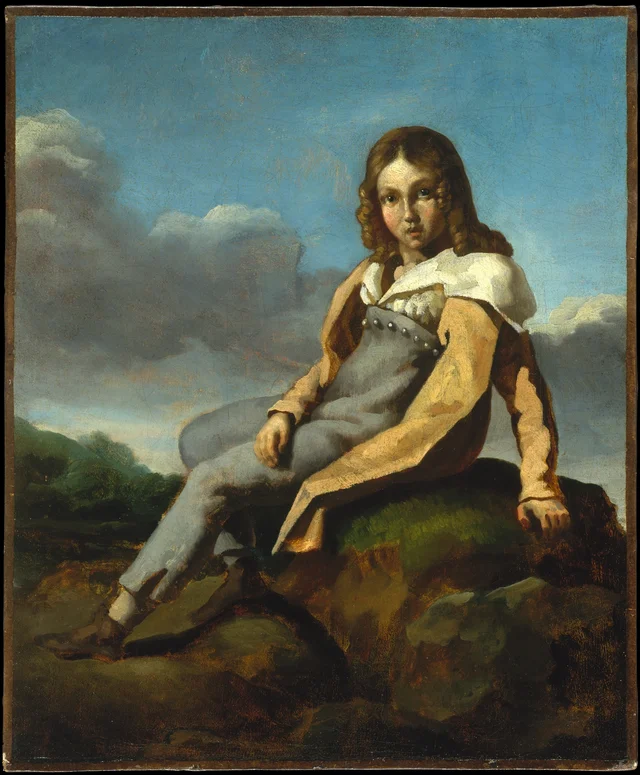 子供のアルフレッド・ドゥドルー（1810-1860）