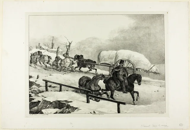 Chariot gravissant une pente