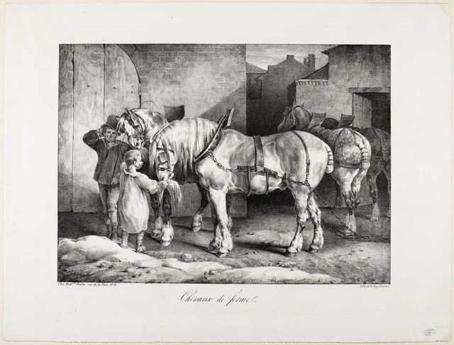 Farm Horses, Théodore Géricault