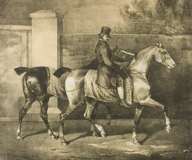 Two Horses Walked by a Jockey, Théodore Géricault
