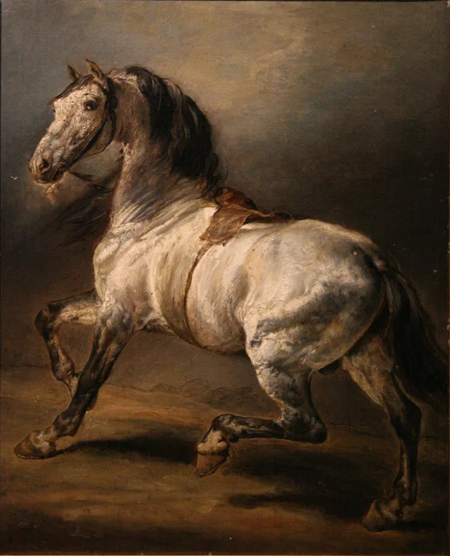 Study of a Gray Horse, Théodore Géricault