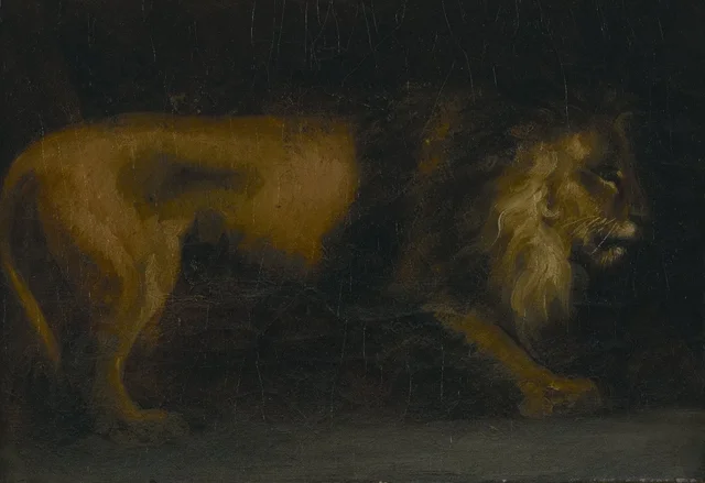 Estudio de león, Théodore Géricault
