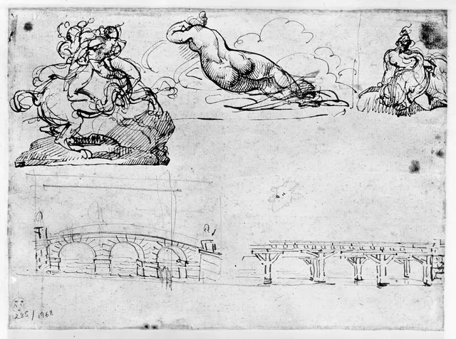 Études de femmes, centaure, ponts