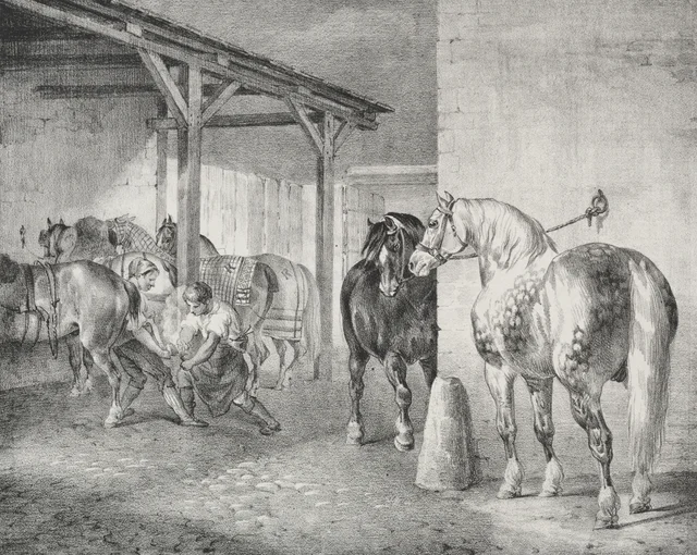 El taller del herrador, Théodore Géricault