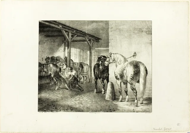 Farrier's Shop, Théodore Géricault