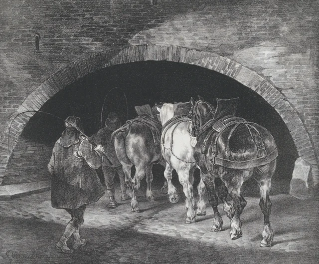 La entrada del muelle de Adelphi, Théodore Géricault