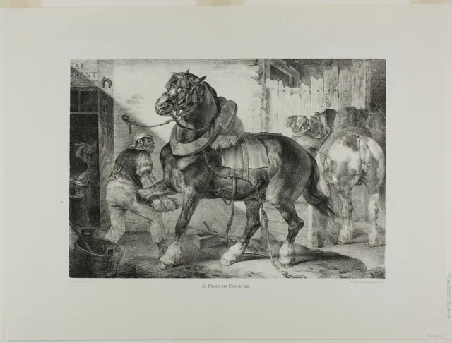 A French Farrier, plate 12 from Various Subjects Drawn from Life and on Stone (The English Suite)