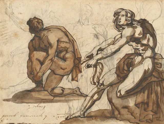 Classical Nudes (recto); Classical Statuary (verso)