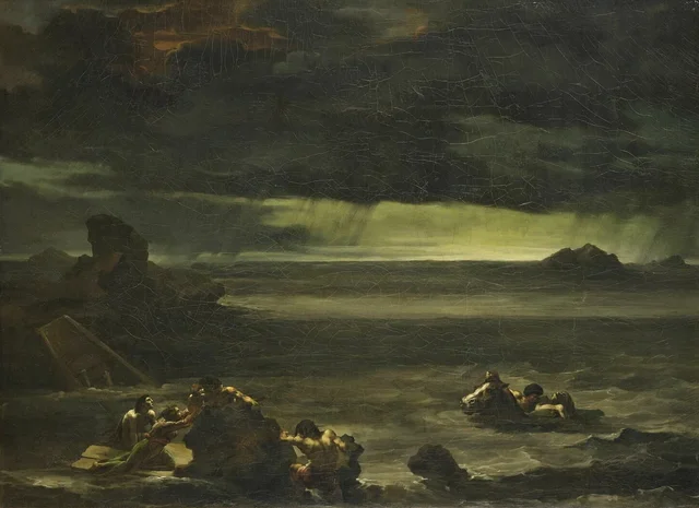 Escena del diluvio