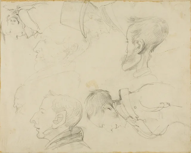 Seven Caricatures of Heads