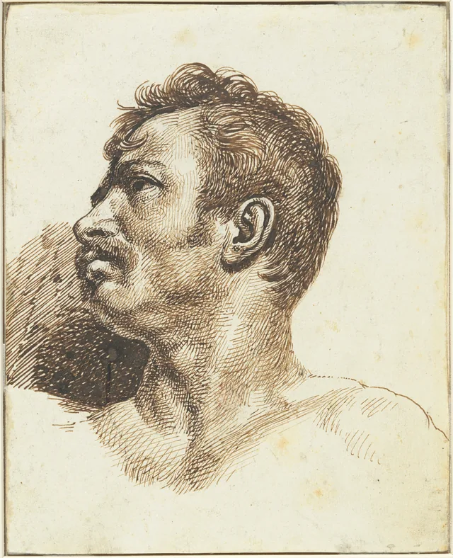 Tête d'homme (recto)