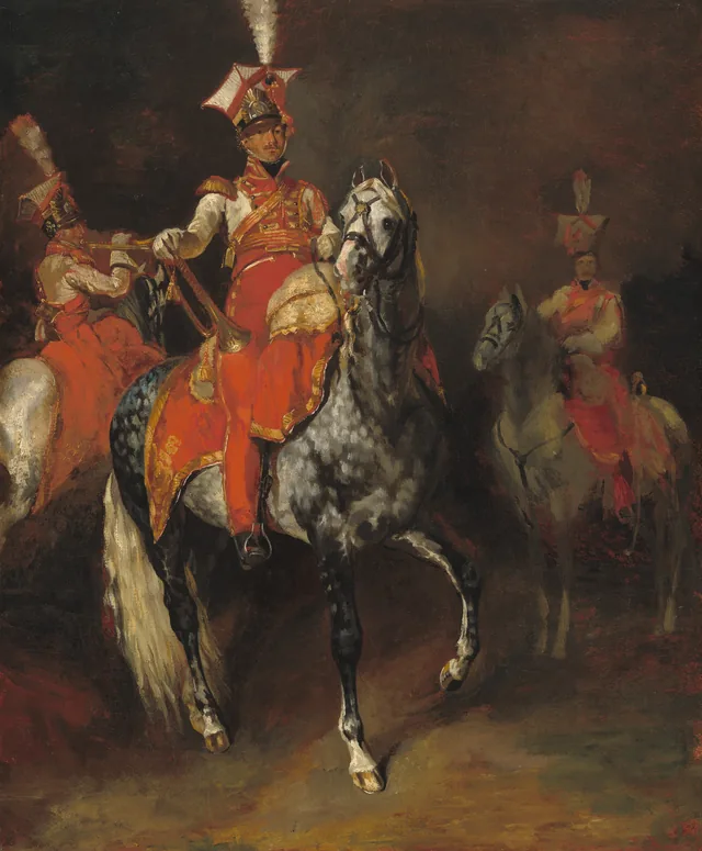 Mounted Trumpeters of Napoleon's Imperial Guard, Théodore Géricault