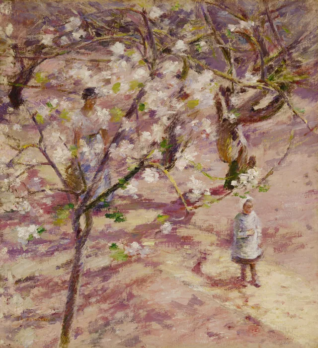 Blossoms at Giverny, Theodore Robinson