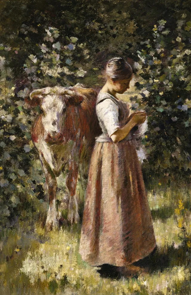 La Vachère (The Cowherd), Theodore Robinson
