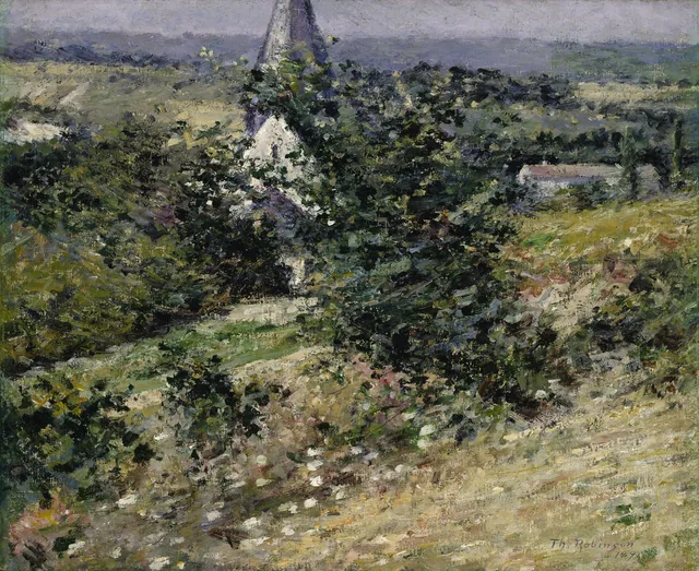 Old Church at Giverny, Theodore Robinson