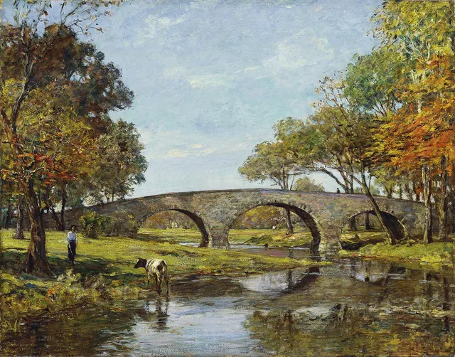 The Old Bridge, Theodore Robinson