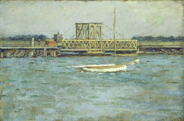 Drawbridge - Long Branch R. R., Theodore Robinson