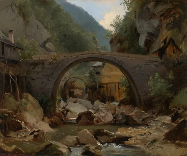 Mountain Stream in the Auvergne, Théodore Rousseau